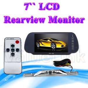 LCD Rearview Mirror Monitor Backup Camera System 7 (7 TFT Screen 
