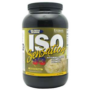 Ultimate Nutrition ISO Sensation 93 Banana Ice Cream 2 lb  