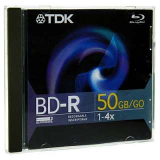 TDK BD R50B 49022 Blu ray 50GB 4x BD R DISC BLANK MEDIA  