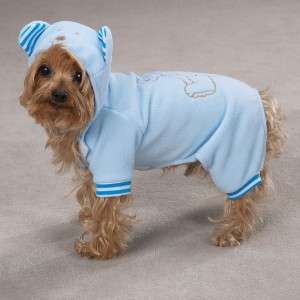 Casual Canine Animal Loungers Pajamas Blue Bear MD  