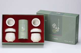 Korean Organic Loose Leaf Green Tea Ceramic Infuser Set  