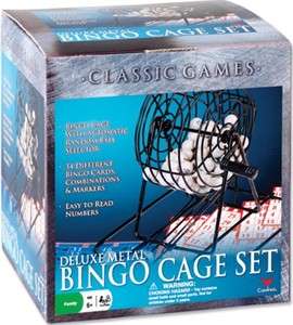 Classic Games Deluxe Metal Bingo Cage Set  