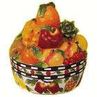 Biscotti / Cookie Jar, Tuscan Fruit Design Canister, Italia Collection 
