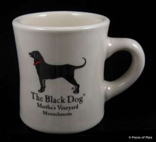 THE BLACK DOG MARTHAS VINEYARD COFFEE MUG LAB LABRADOR  