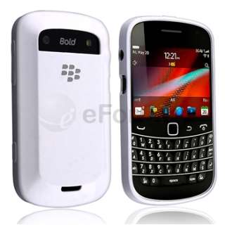Premium OEM Blackberry White/Grey Hard Shell Skin Cover Case For Bold 