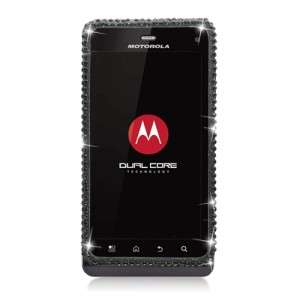 MOTOROLA DROID 3 XT862 Verizon Diamond Crystal Black Hard Case Phone 