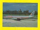 POSTCARD AMERICAN AIRLINES AIRPLANE BOEING 707 AIRCRAFT