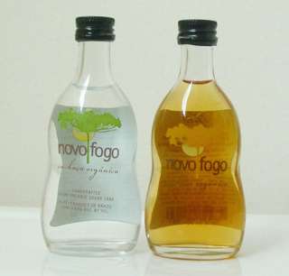 MINIATURES ~ NOVO FOGO Gold & Silver CACHACA Brazilian Rum  