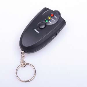 Portable Keychain LED Alcohol Breath Tester Breathalyzer  