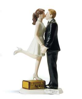   Wedding Romantic Kissing Bride & Groom Cake Topper 068180028450  