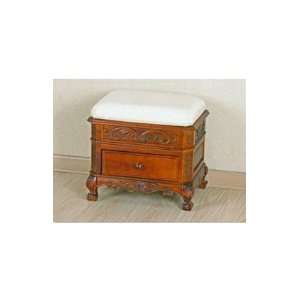  Lauren & Co Upholstered Vanity Stool