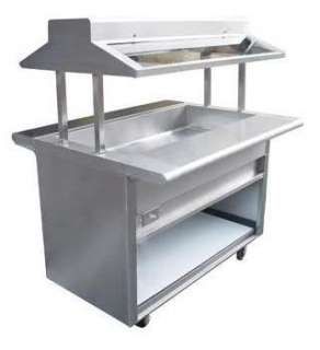 ELECTRIC BUFFET STEAM TABLE HOT FOOD 6 WELL PAN 84 S/S  