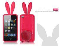New Rabbit Bunny Rubber Hard Back Case Cover Skin For iPod Touch 4 4G 