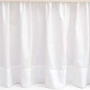   Pine Cone Hill Classic Hemstitch White Bedskirt King