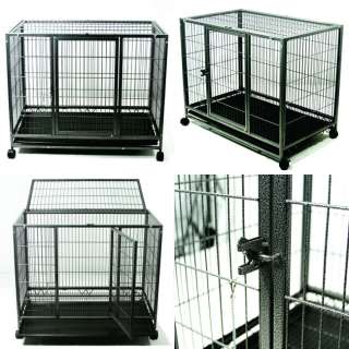   Pet Cat Bird Crate Cage Thick Heavy Duty Metal Kennel Cages New  