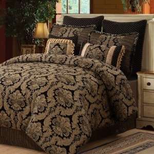  Amelia Chenille Jacquard 8 Piece Comforter Set Size Queen 