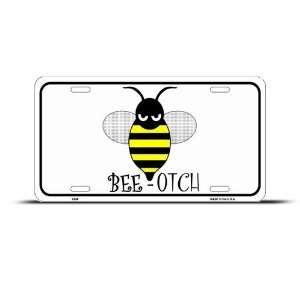  Bee Bees Bee Otch Metal Novelty License Plate Wall Sign 