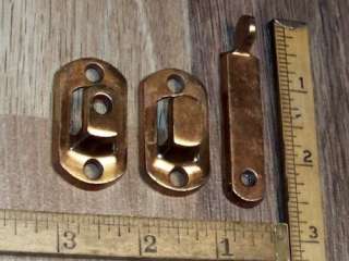 Interior Shutter Latch Cabinet Catch brass copper iron antique new old 