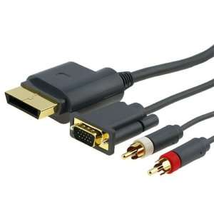 New HD VGA AV to RCA Cable For Microsoft Xbox 360  