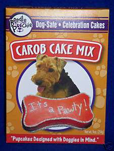 DOG Birthday Cake Mix CAROB Flavor Treats or Muffins  