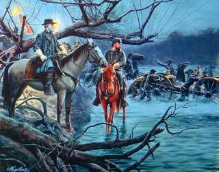 Night Crossing by Mort Kunstler Framed Civil War Art  