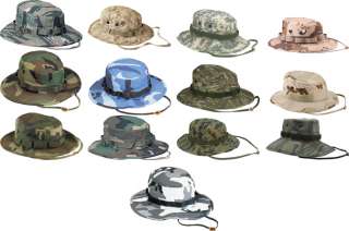 CAMOUFLAGE Hunting Sun Hat Military Camo Boonie Hats  
