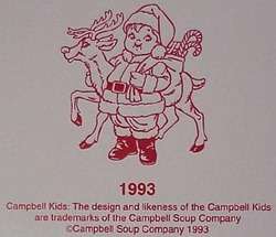   100TH ANNIVERSARY EDITION CAMPBELL SOUP KIDS ORNAMENT #B792  