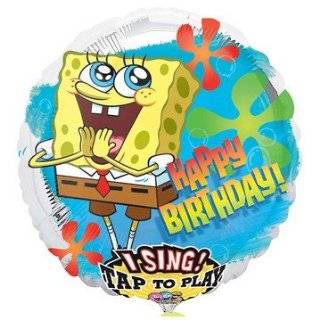 Happy Birthday Spongebob Squarepants Sing a Tune Foil Balloon 28