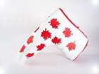 NEW RED MAPLE LEAF CANADA LIMITED EDITION PUTTER HEAD COVER FOR SCOTTY 