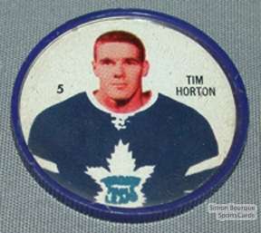 1960 61 Tim Horton Maple Leafs Shirriff Coins # 5  
