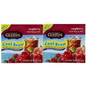   Raspberry Cool Brew Iced Black Tea Bags, 40 ct, 2 ct (Quantity of 4
