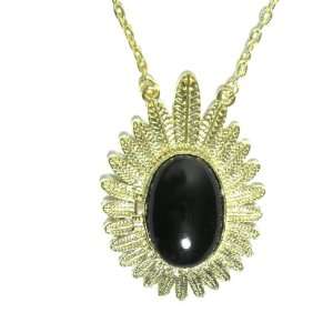   Necklace Tribal Black Oval Pendant Charm Fashion Jewelry Jewelry