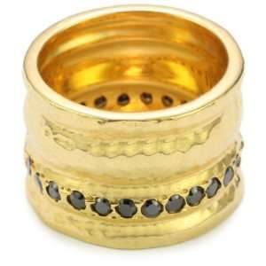   MARIA Serpent Collection Black Onyx Cigar Band Ring, Size 7 Jewelry