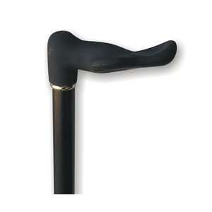 Wood cane   Black left handle, this cane is designed to fit the hand 