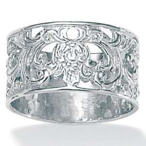   Bling Jewelry 925 Sterling Silver Filigree Band Ring Size 9 Jewelry