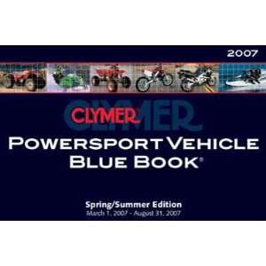  Clymer Sport Vehicle Blue Book MP2080301 Automotive