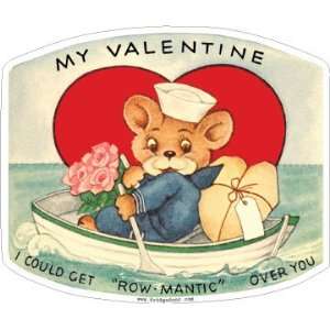    Fridgedoor Valentine Bear In Boat Magnet Car Magnet Automotive