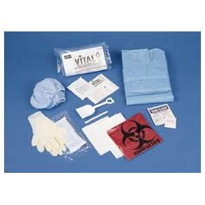 BLOODBORNE PATHOGEN KT FLAT PK   Body Fluid Cleanup Kit, North Safety 