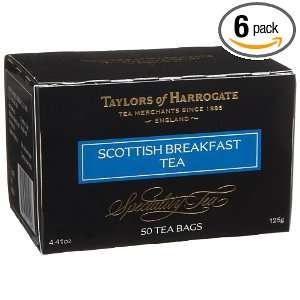 Taylors of Harrogate Scottish Breakfast Tea, 50 Count Tea Bags (Pack 