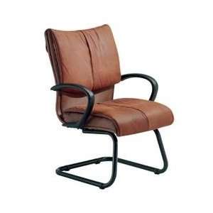   Brown Leather Guest Chair   Pacific Seating   PE 25 BRN Office