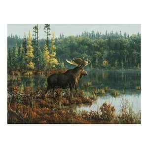  Buffalo Games Hautman Black Bay Moose 1026 Piece Jigsaw Puzzle 