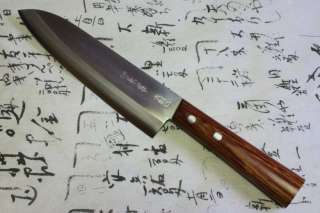 Japanese sushi chef knife kanetsune hagane steel gyuto 180mm seki 