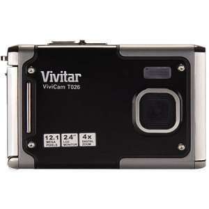 Vivitar ViviCam T026 12.1 Megapixel Compact Camera   Red. 12.1MP DIG 