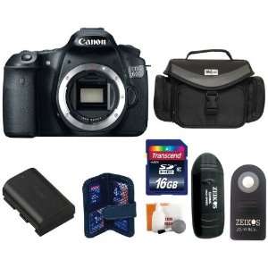  Canon EOS 60D SLR Digital Camera Body + Large Vidpro Camera 