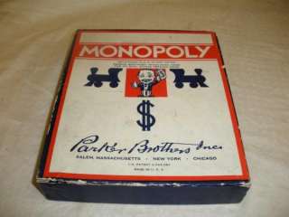 VINTAGE 1935 PARKER BROTHERS MONOPOLY GAME  