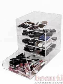 Beauti Cosmetic Clear Acrylic Makeup Make Up Organizer Case Cube 4 
