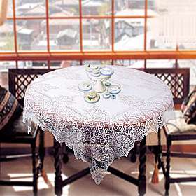   Floral Lace Kitchen Dining Tablecover Table Deco Cloth 47x47_1p