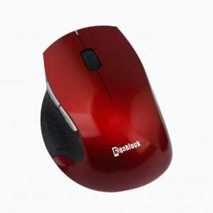  Wireless Optical Red Mouse with Ergonomic 5 Buttons, 800 