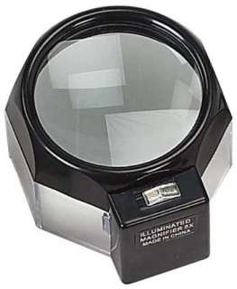   Illuminated Table Magnifier Lighted Magnifying Glass Stamp Coin Light