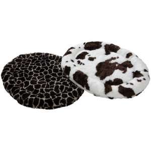  Zoo Rest Oval Cat Bed Fabric Cow Print